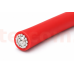 Кабель силиконовый красный 12AWG, бухта 100м.